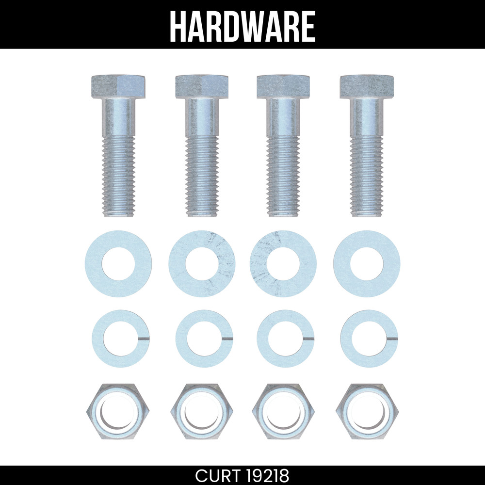 CURT Replacement R Series 5th Wheel Roller Head Mounting Hardware 19218