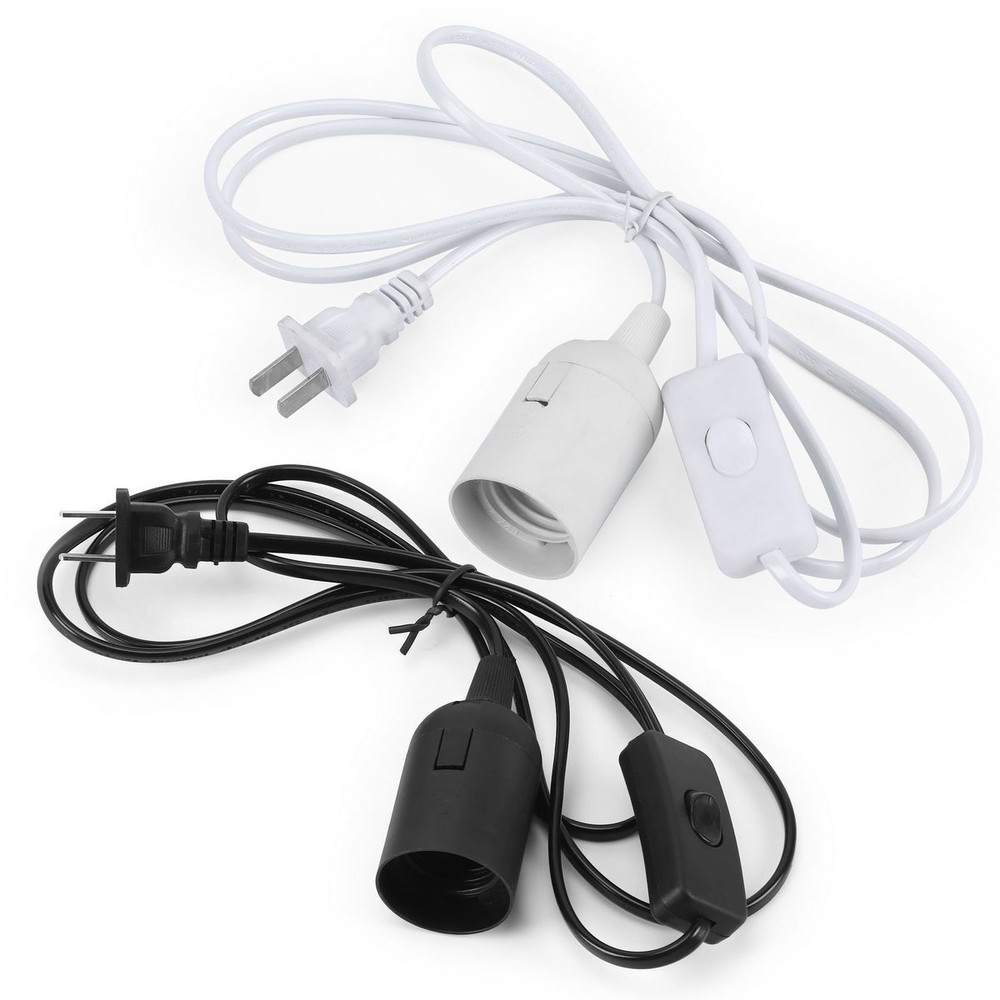 71" Light Lamp Cord Cable Switch E26/E27 Bulb Socket Extension Hanging Pendant