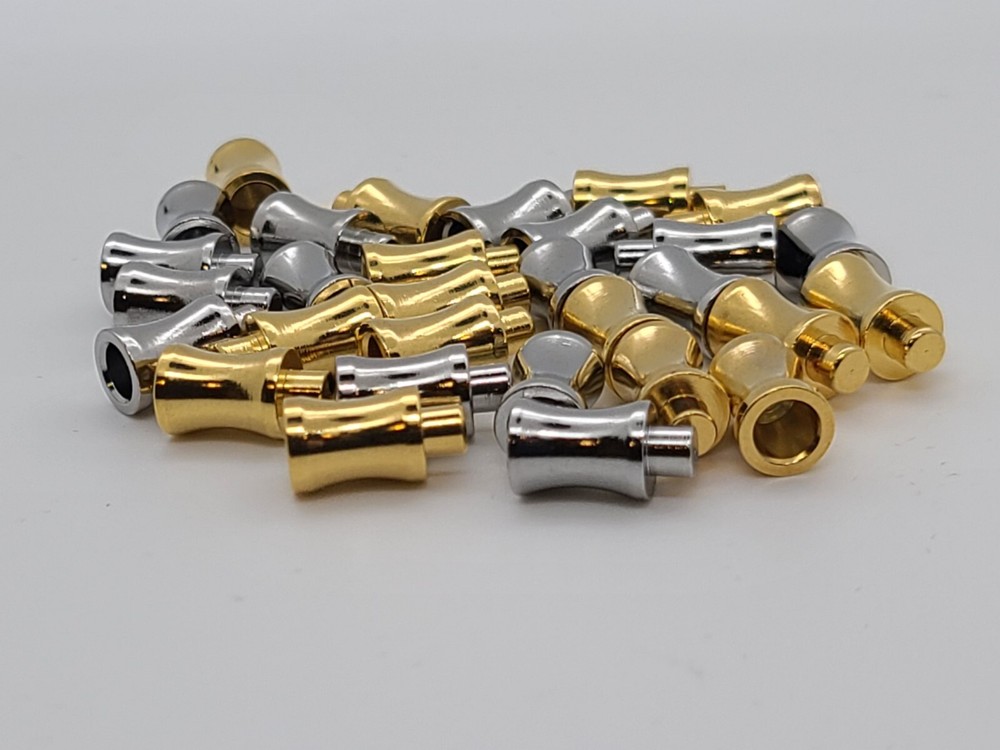 Metal Gold/Silver Tone Checker Pcs