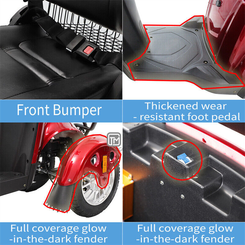 4-Wheeled Mobility Scooter - Assembled, Safe, and Ready to Use