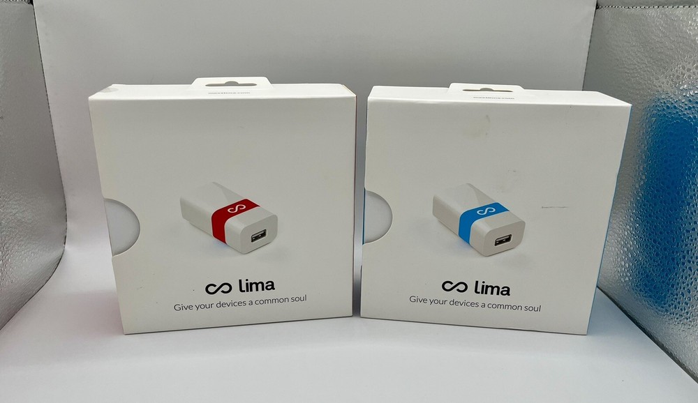 Lima Smart Cloud Sharing USB Device Kit - Blue and Red 2 (Two) Units!