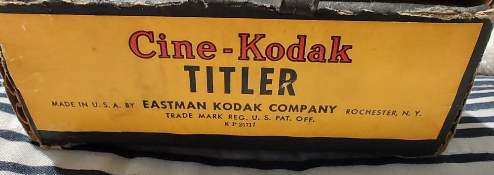 Cine-Kodak Titler with Titler Base