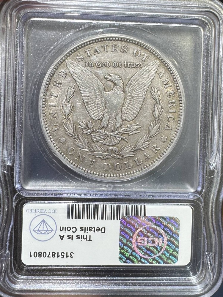 1892 Morgan Silver Dollar ICG EF Quality IDC Verified