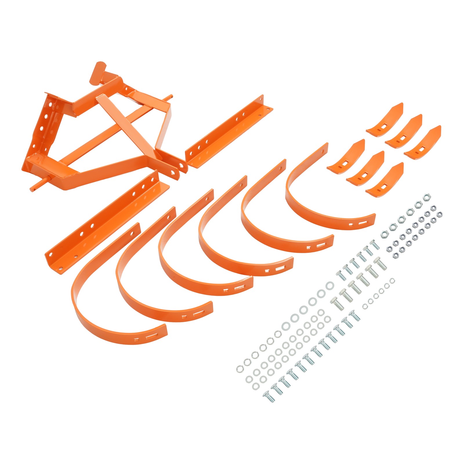 Category 1&3 Point Quick Hitch Cultivator w/ 6 Spring Steel Shanks Tow bebhind