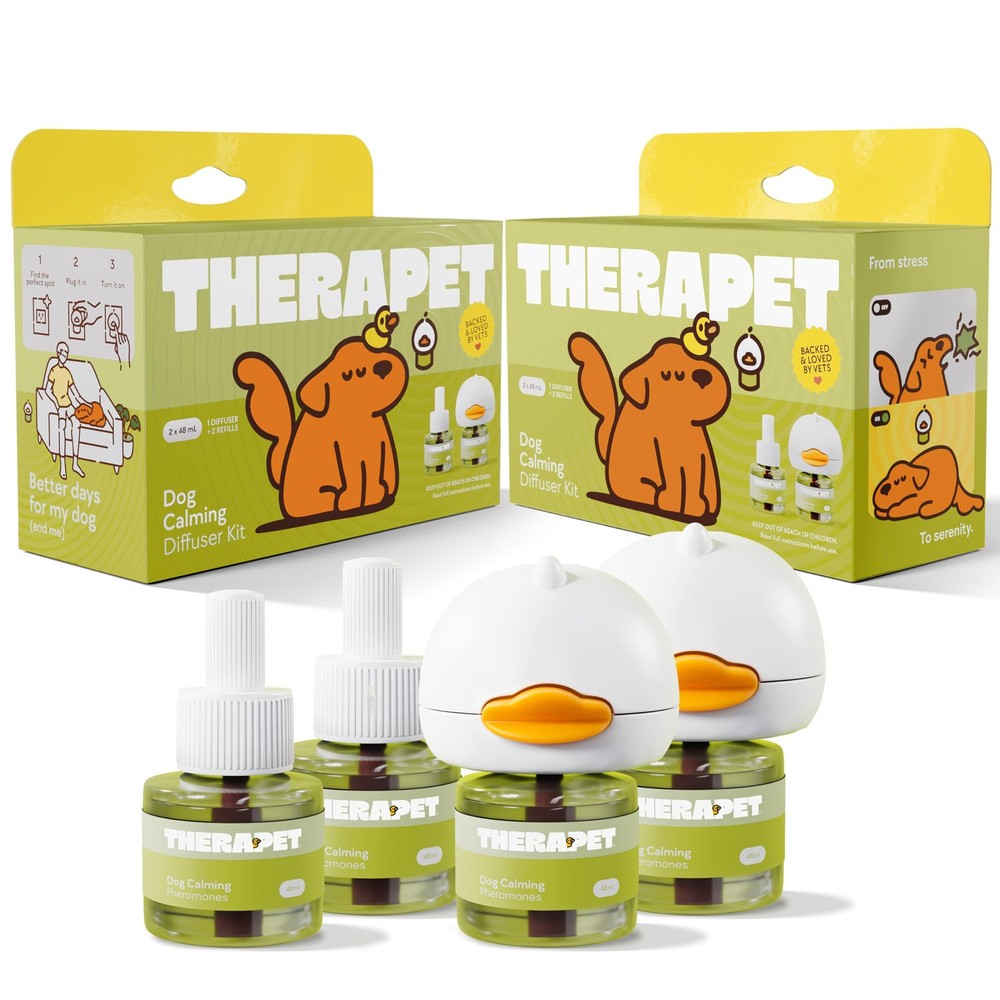 2Pack 120Days Dog Calming Diffuser Kits  Dog Pheromone Diffuser for Stress, D...