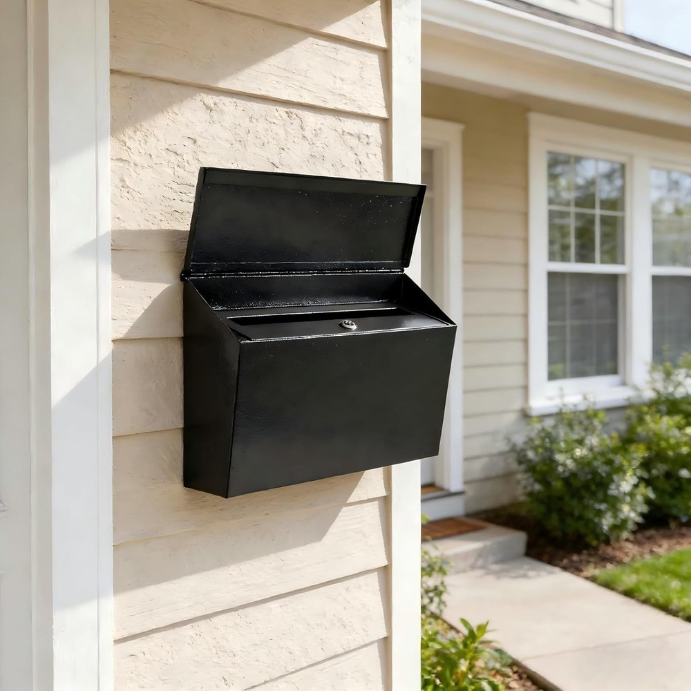 Locking Wall Mount Mailbox – Large Capacity with Key Lock for Ultimate Security
