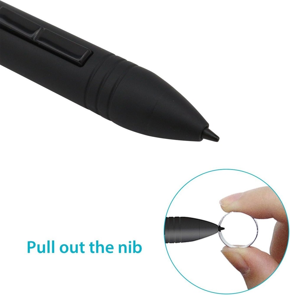 P80 Rechargeable Digital Stylus for Graphics Tablets - Lightweight & Versatile