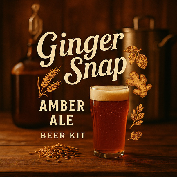 Label Peelers Ginger Snap Amber Ale Beer Kit