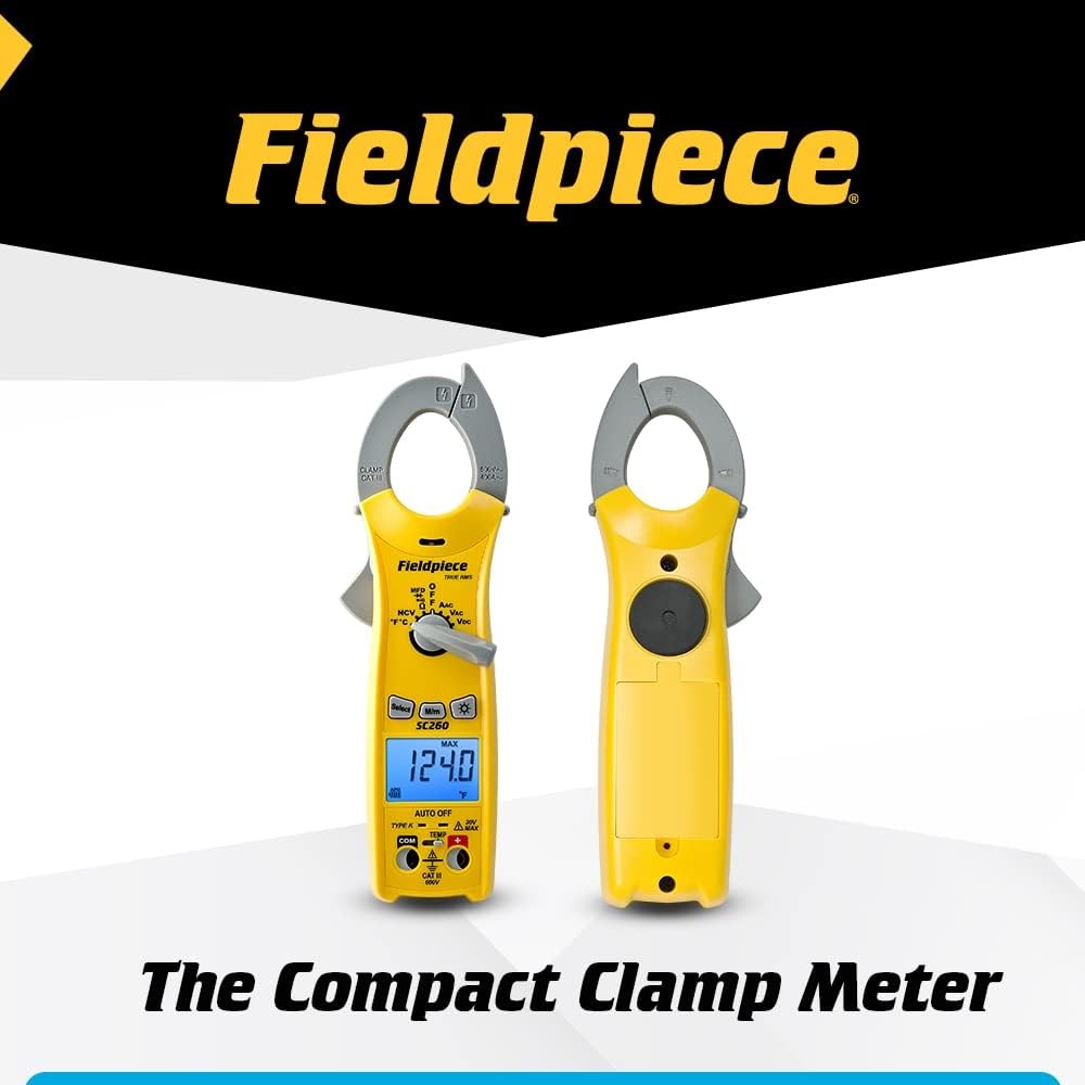 Compact HVACR Clamp Multimeter SC260 – True RMS Clamp Meter with Temperature
