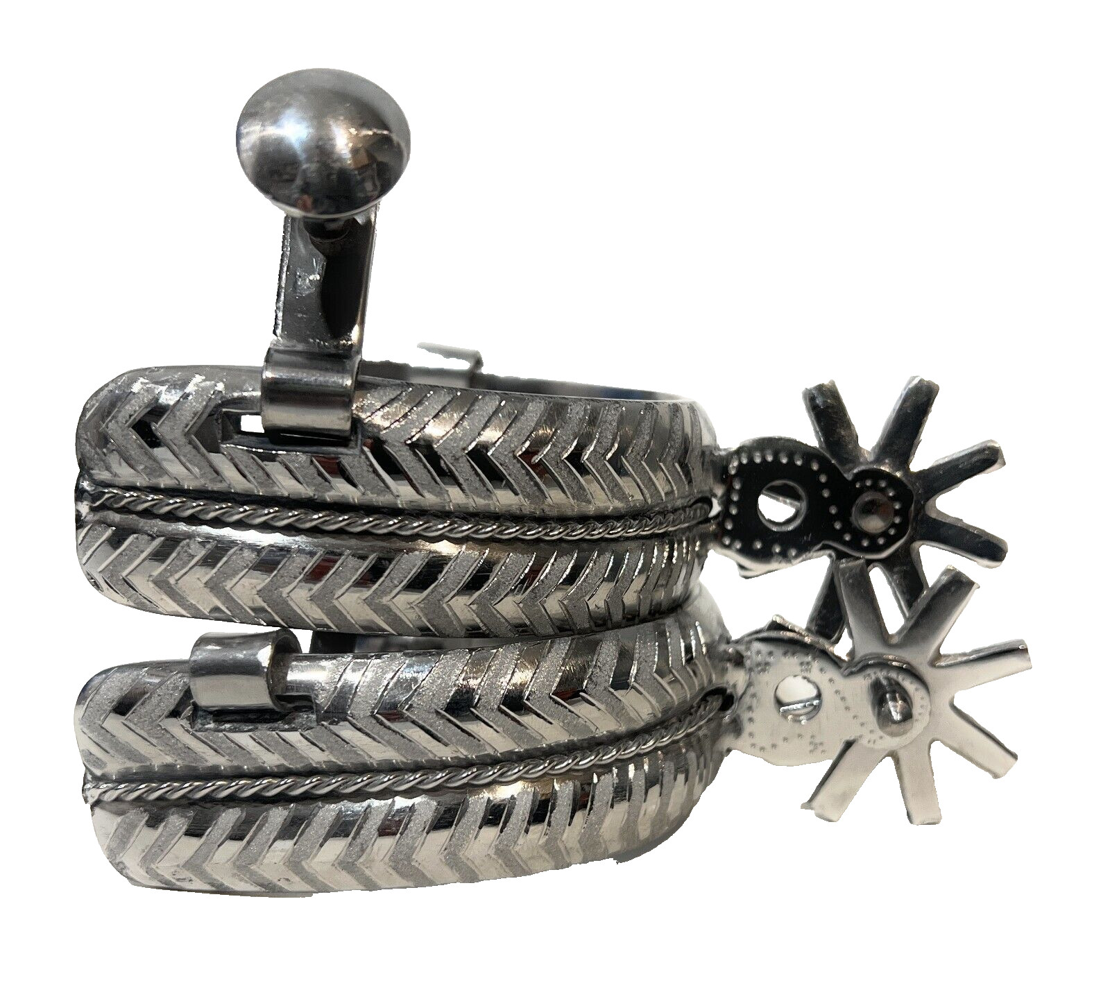 CHARRO SADDLE SPURS. ESPUELAS CHARRAS. MEXICAN SPURS. HORSE GEAR, PARA CABALLO