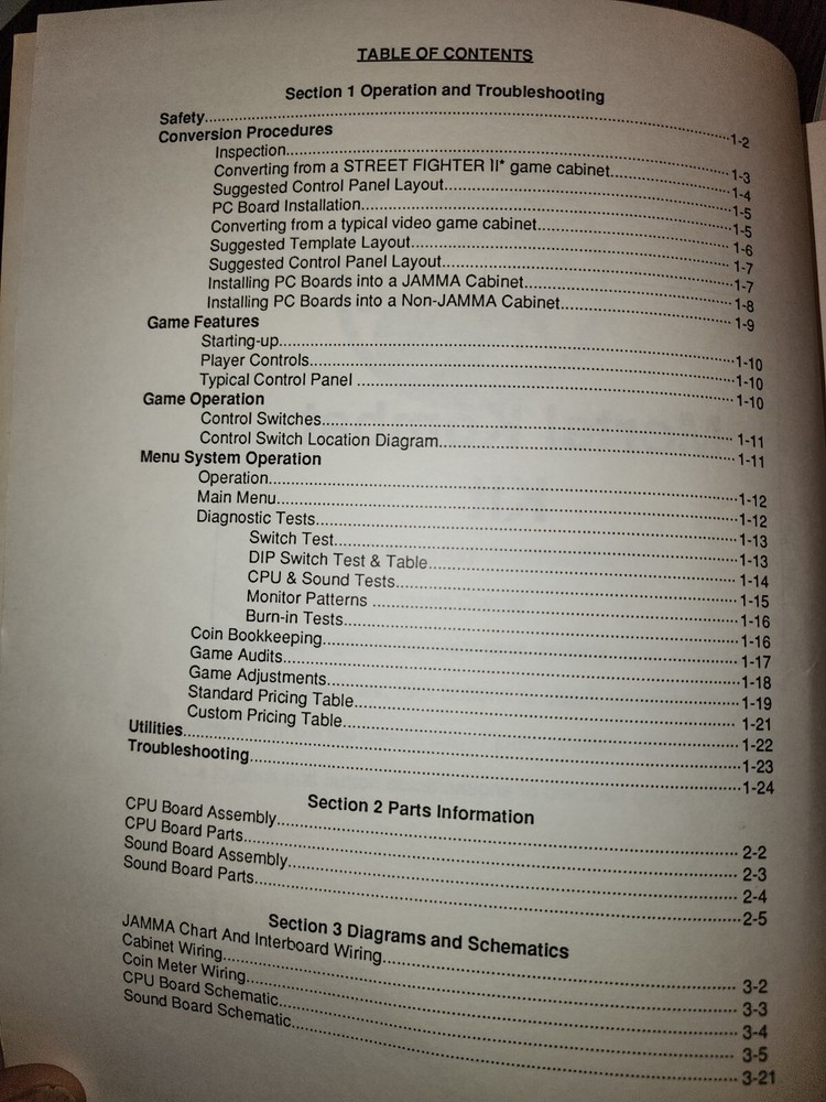 Mortal Kombat 1 & 3 Manuals + More Arcade