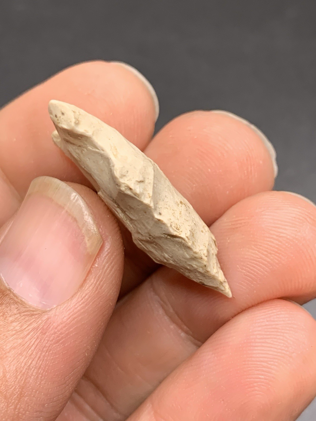 Authentic Archaic Side Notch Arrowhead From Knox Co Indiana 1 1/4 Inch Vinciness