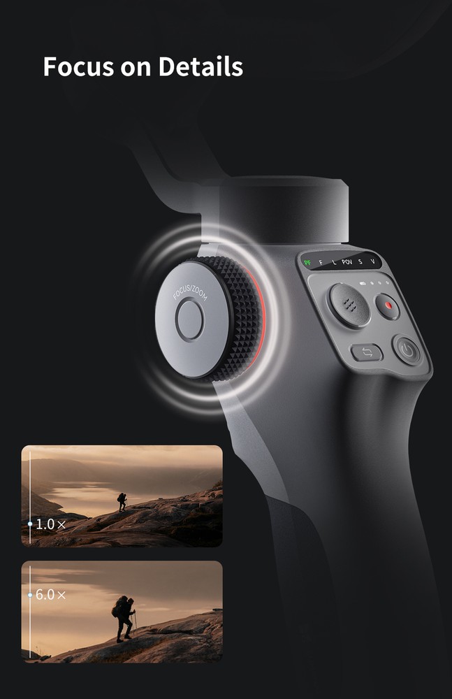 TOALLIN 3-Axis Gimbal Stabilizer for iPhone Android |AI Tracking|Gesture Control
