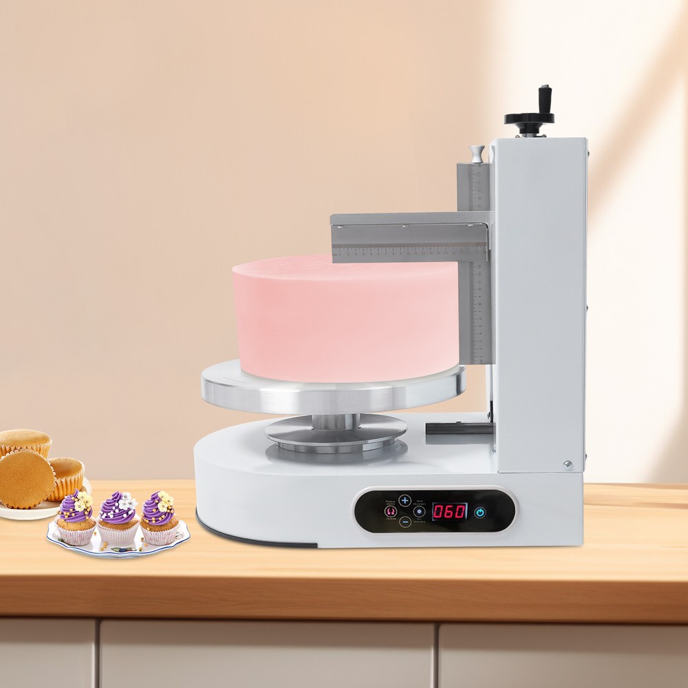 200W Decorating Machine 4-12in Auto Cake Icing Smoother Coating Scraping Machine