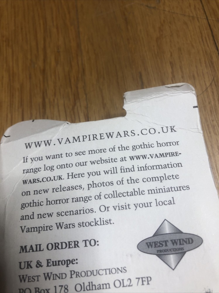 Vampire Wars GHM-10 German Archeologist