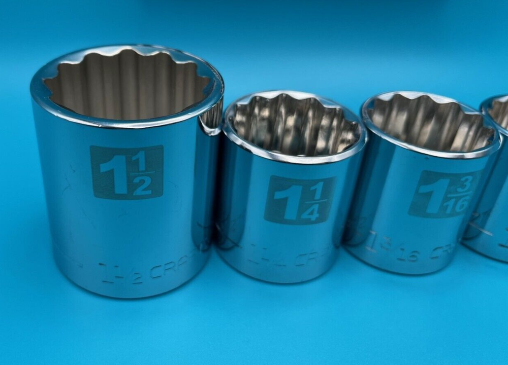 Craftsman Laser Etched/Easy Read 19 pc 1/2" Drive 12 Point STD SAE Socket Set