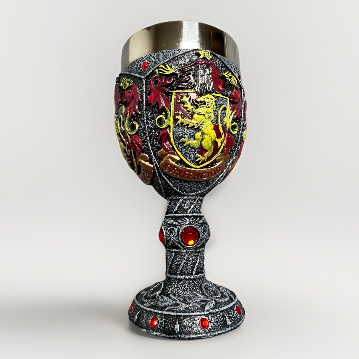 Harry Potter Gryffindor 7” Stainless Steel Resin Decorative Goblet