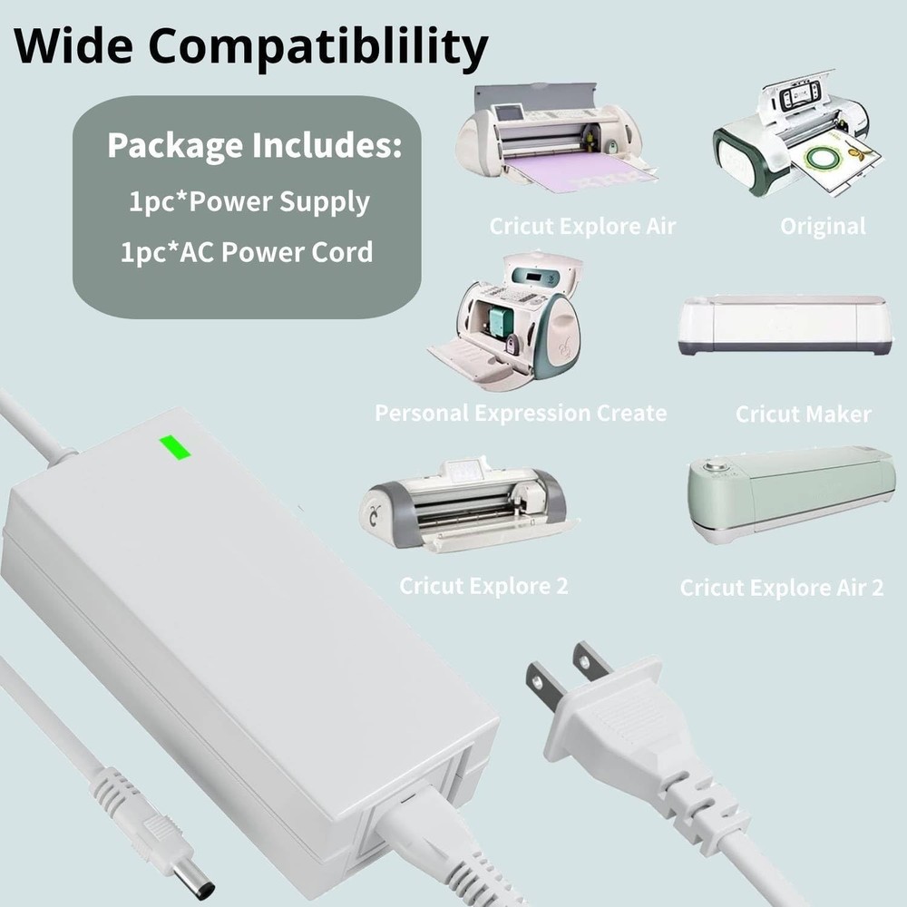 Cricut Maker Explore Air 2 Power Supply 18V Adapter