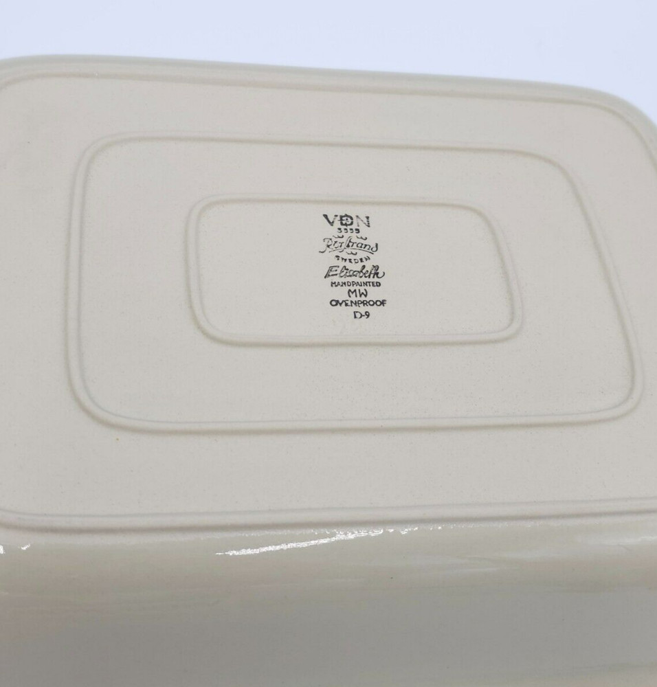 Rorstrand Sweden ELISABETH 11" Rectangular Baker Lasagna EXCELLENT