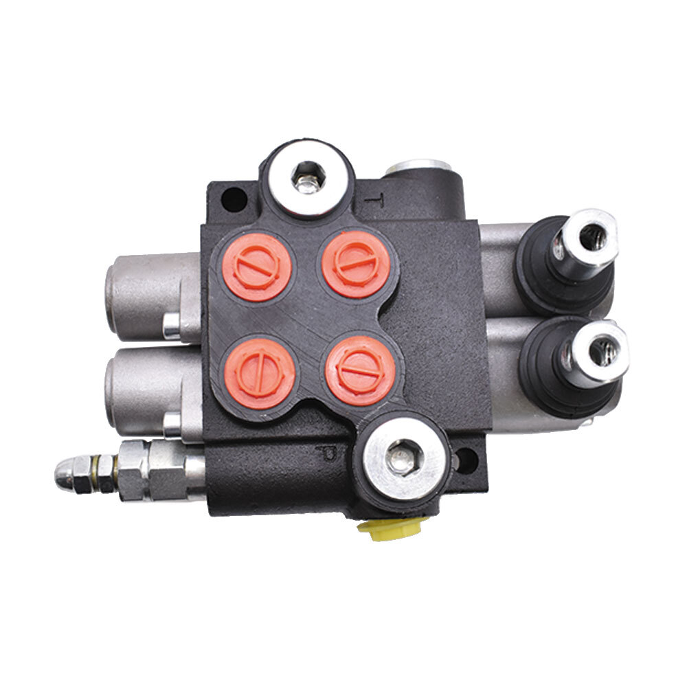 Hydraulic Control Valve Double Acting 2 Spool 3600 PSI 13 GPM SAE Ports