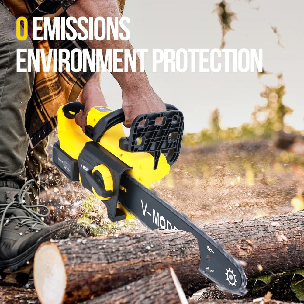12" Brushless Compact Cordless Chainsaw For DEWALT 20V MAX Battery w/2 Chains