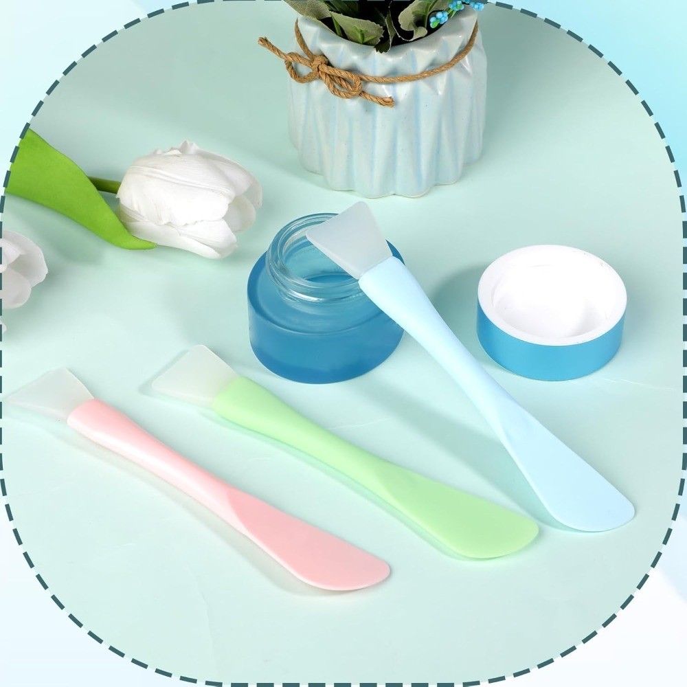 4 Pcs Face Mask Brush Set Double Headed Silicone Makeup Applicator Tool for