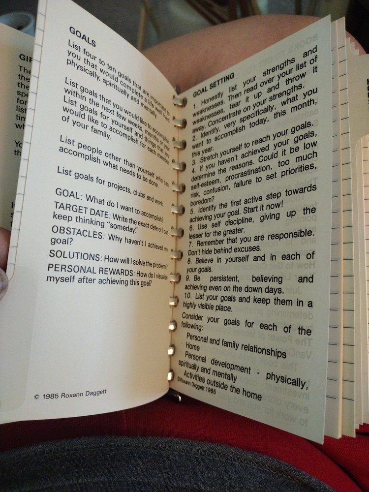 Vintage Goal Planner