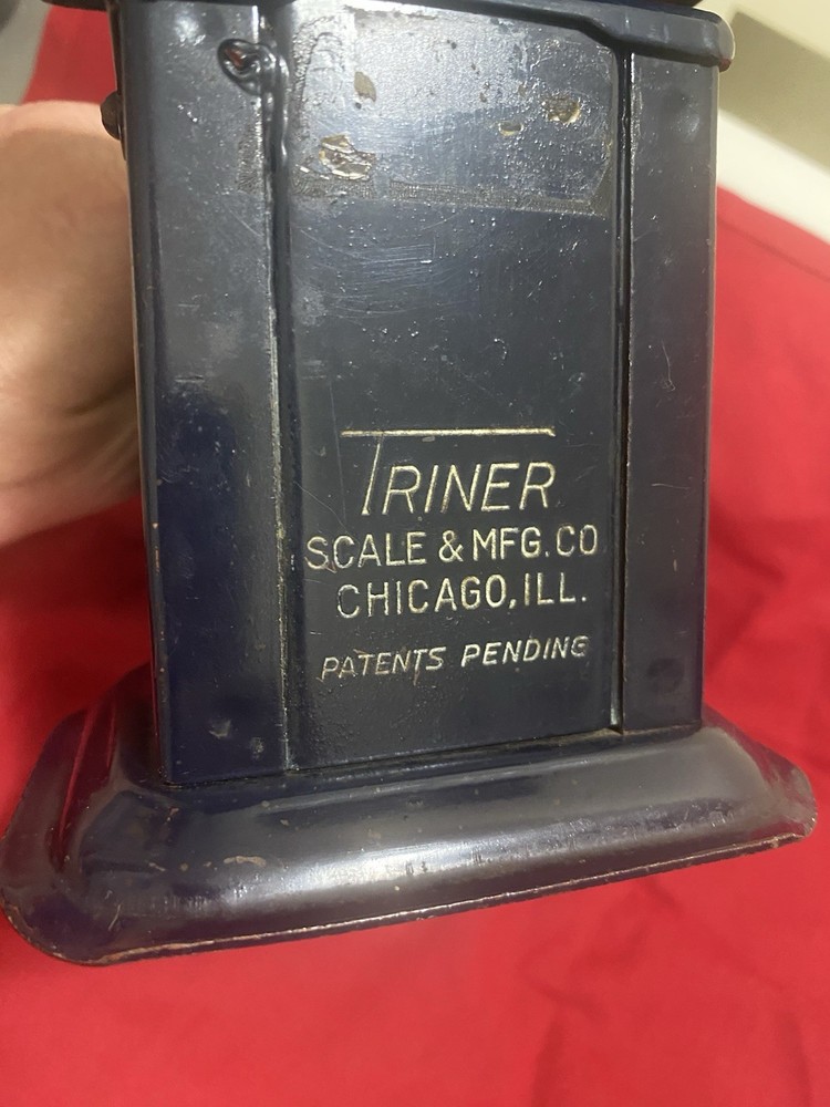 Antique TRINER AIR MAIL ACCURACY POSTAL SCALE. Early model, EUC.