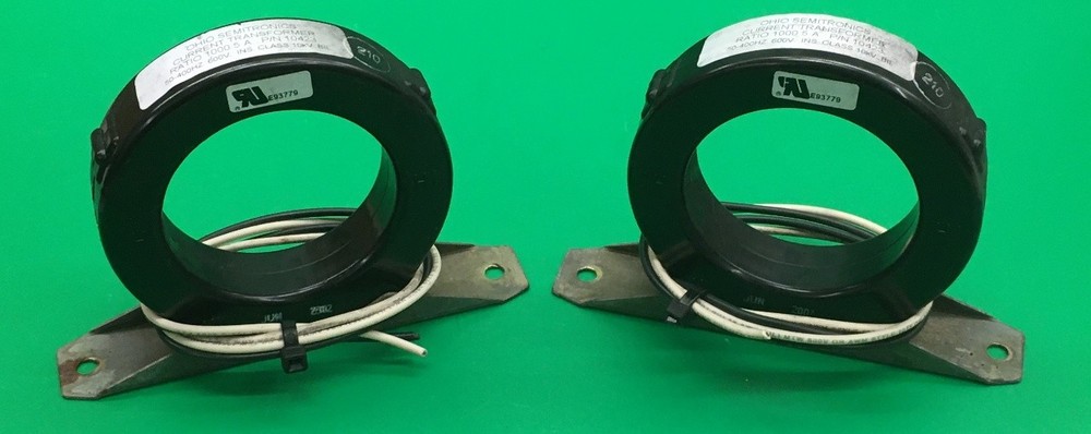 2- OHIO SEMITRONICS LOW COST CURRENT TRANSFORMERS 10423, FREQUENCY RANGE 50-400