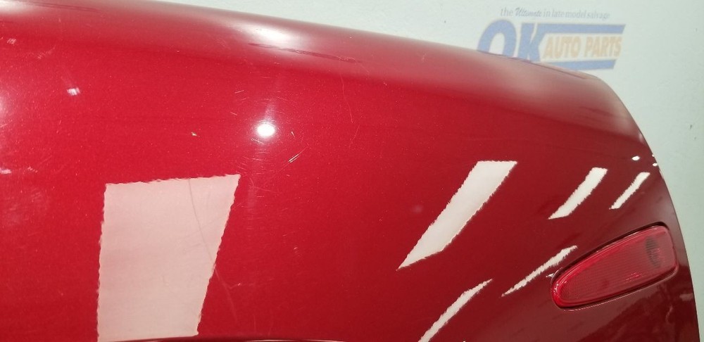 09 CHEVY CORVETTE C6 CONVERTIBLE QUARTER PANEL LEFT DRIVER RED