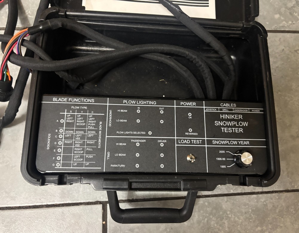 HINIKER SNOW PLOW ELECTRONICS TESTER SNOWBLOW Electrical System Tester