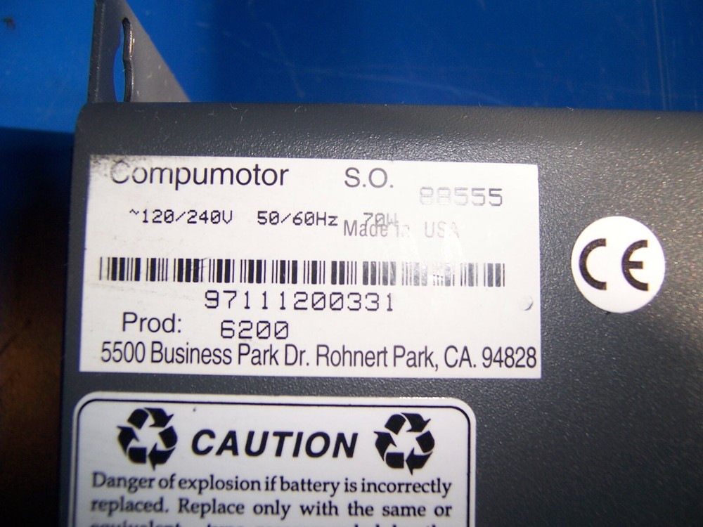 12310 Parker 6200 compumotor 2-axis indexer