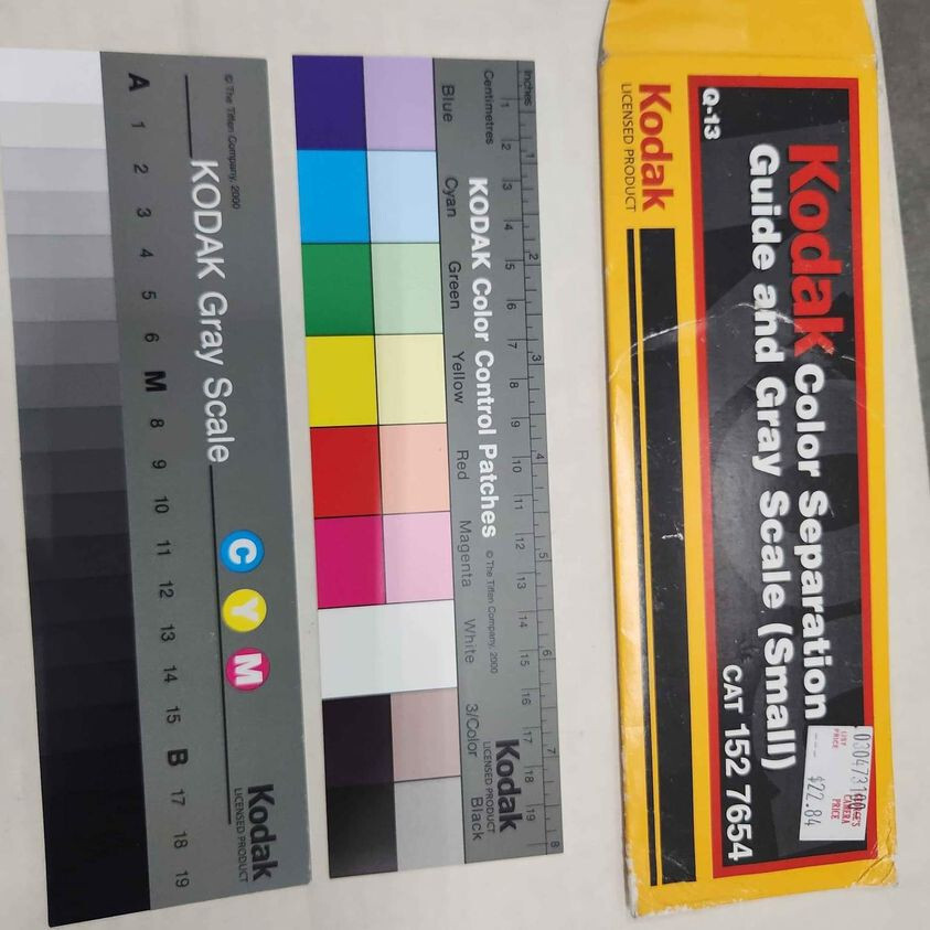 Kodak B/W Darkroom Data Guide, Cropping tool, n Color Separation Guide/Grayscale