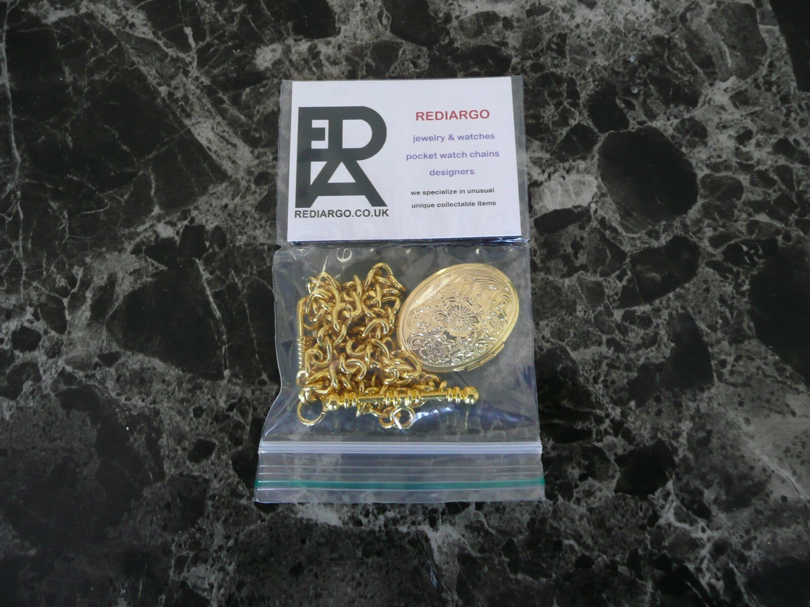 unusual single albert gold plated pocket watch chain fob t bar locket small