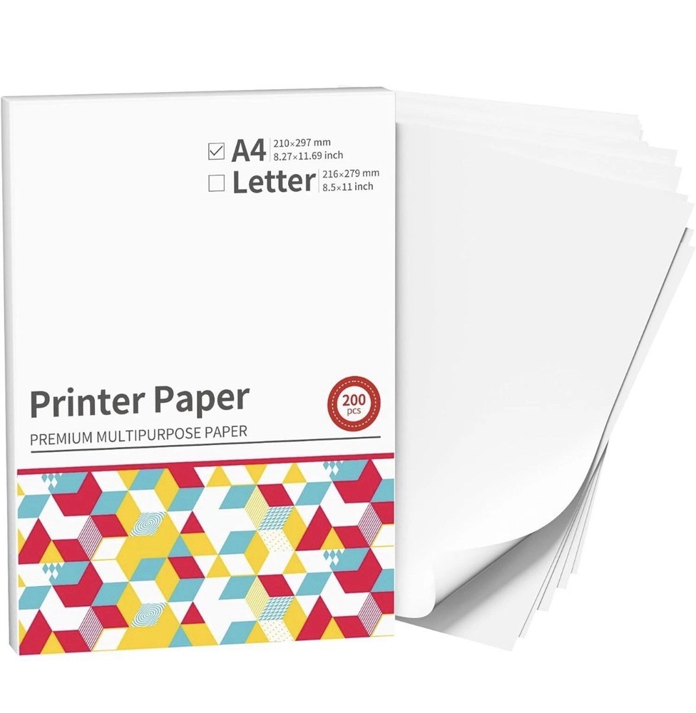 Phomemo A4 Portable Wireless 200 Sheets Thermal Printer paper  8.5" X 11"