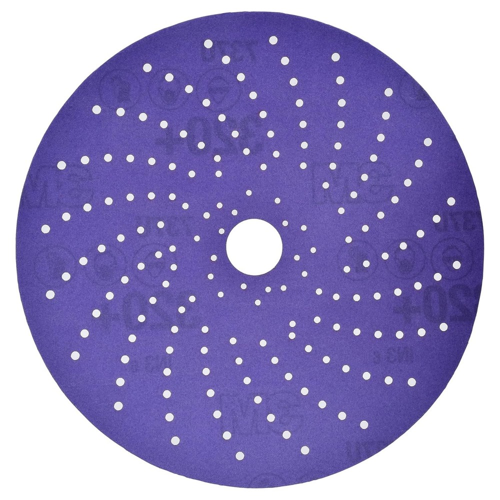 100 Pack 6 Inch P120 Grit Ceramic Multi-Hole Hook & Loop Discs Long Lasting