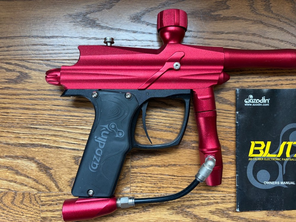 Azodin 2011 Blitz Paintball Marker - Matte Red Used Complete
