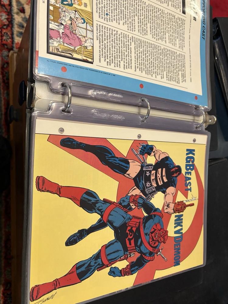 Comic Book Bio Binder