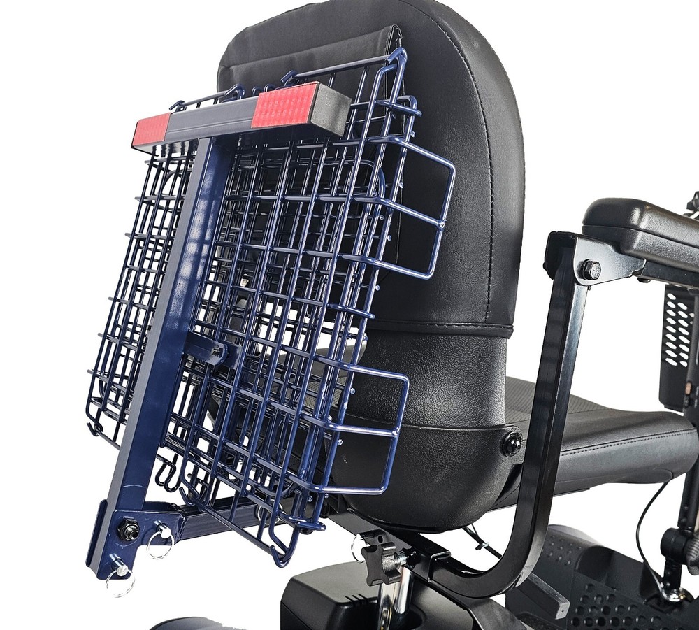 Foldable Folding Scooter Rear Basket for Pride Mobility Scooters: BLUE