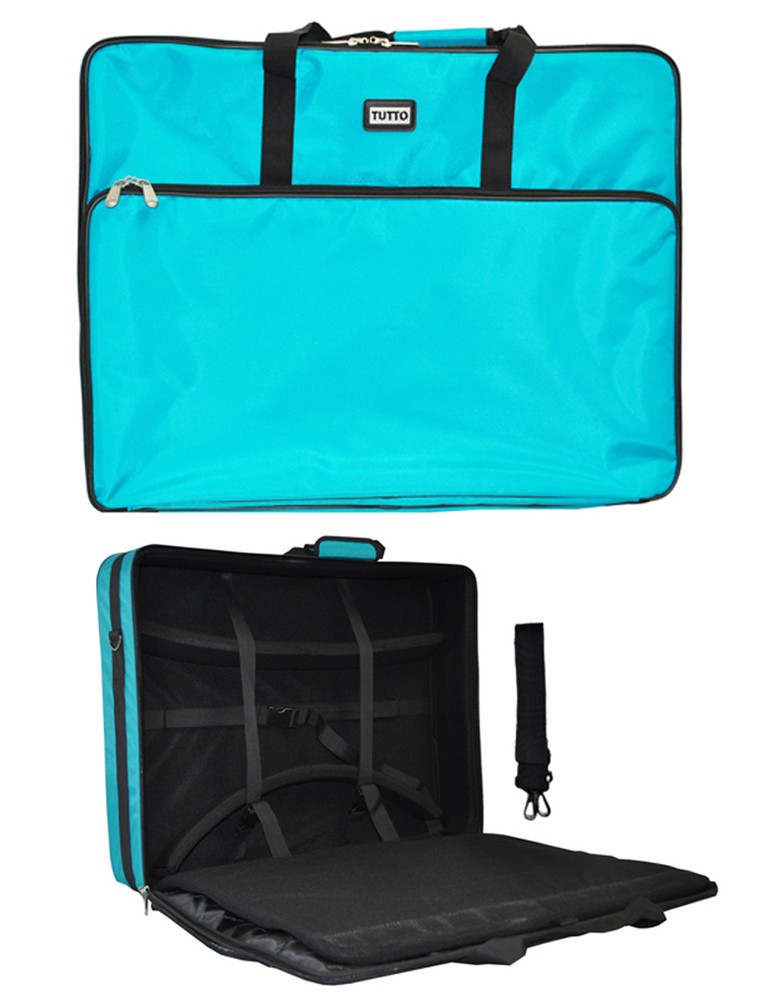 Turquoise Tutto Embroidery Project Extra Large Bag