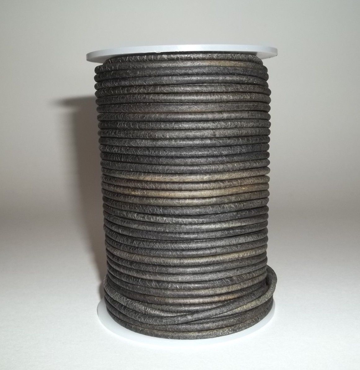 Round Leather Cord Antique Distressed Various Colors Lengths Widths 1mm 2mm 3mm