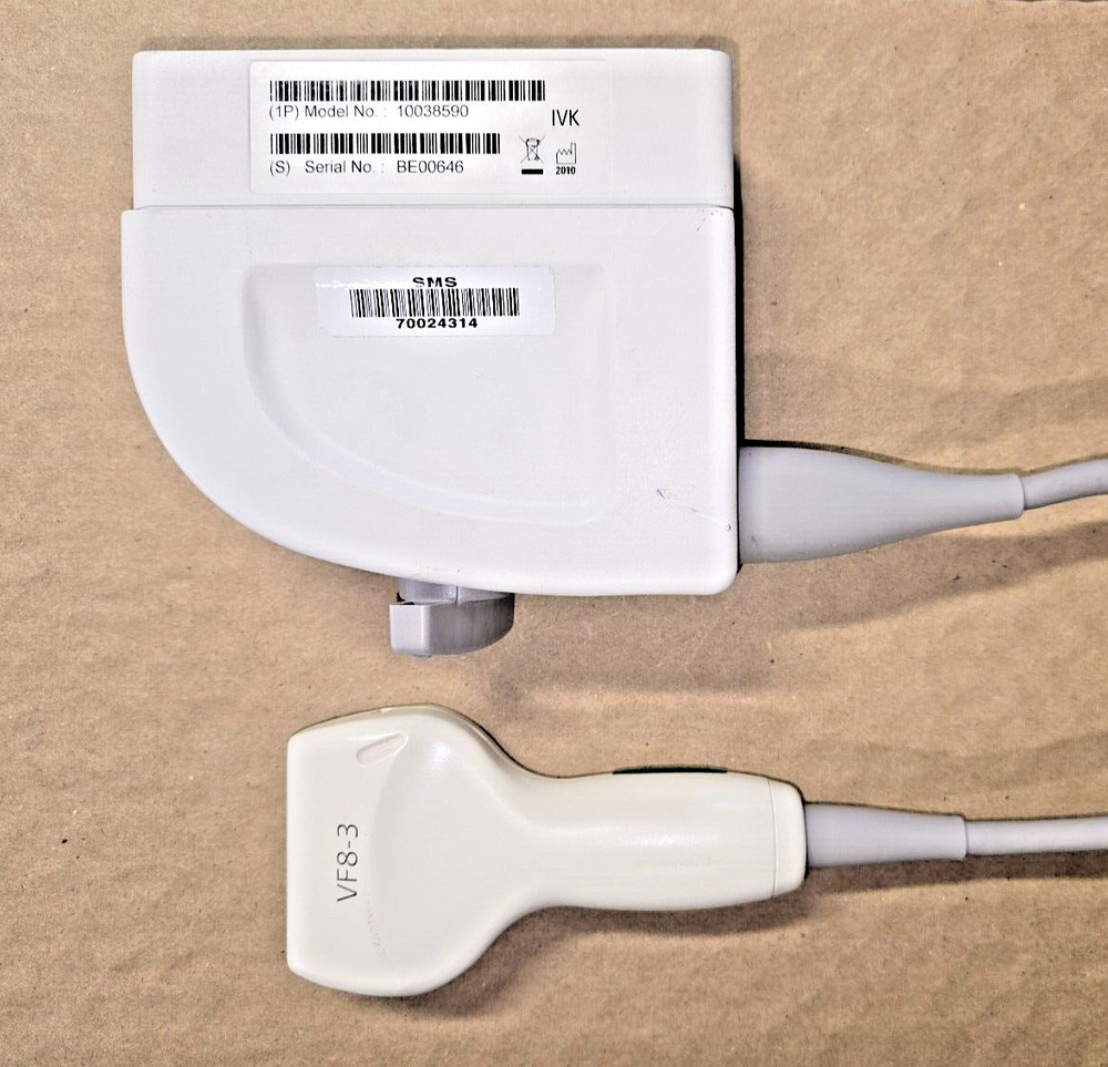 Siemens UItrasound Linear Array Transducer Probe VF8-3 10038590 & carrying case