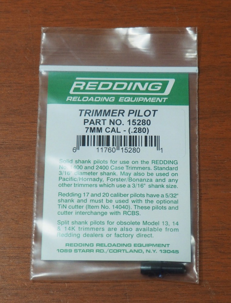 Redding Trimmer Pilot-7mm-(15280) .280" Diameter-(NIP)