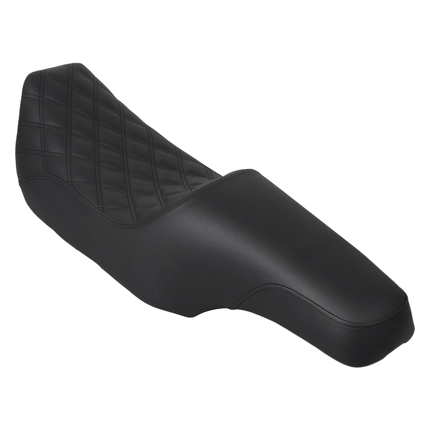 Black Driver Passenger Extended Two-Up Seat For Harley Road King FLHR 1997-2007