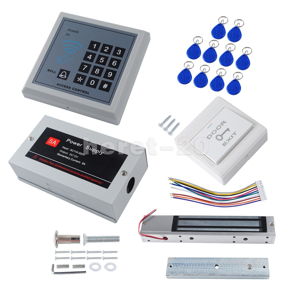 Proximity RFID Card Access Control System Kit Electric Magnetic Door Lock