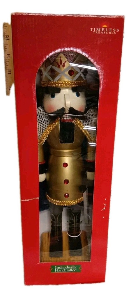 Timeless Treasures 15" Nutcracker Individually Crafted Original Packing NOS