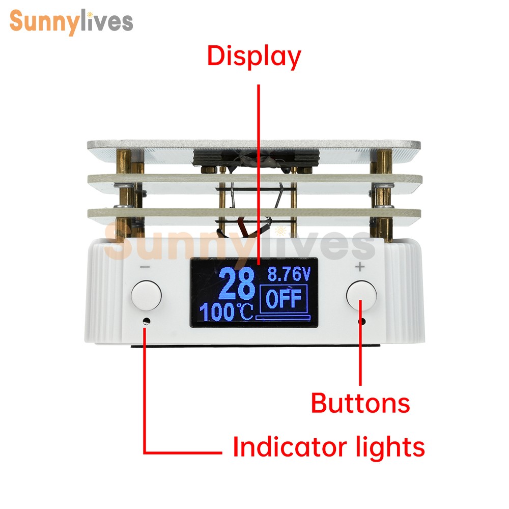 Mini Electronic Hot Plate Preheating Station PCB SMD Heating-Soldering Station