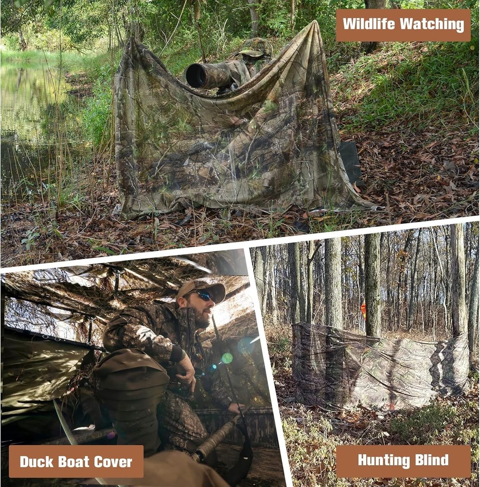 Lightweight Polyester Camouflage Mesh - Ideal for Shooting, Decoration, & More