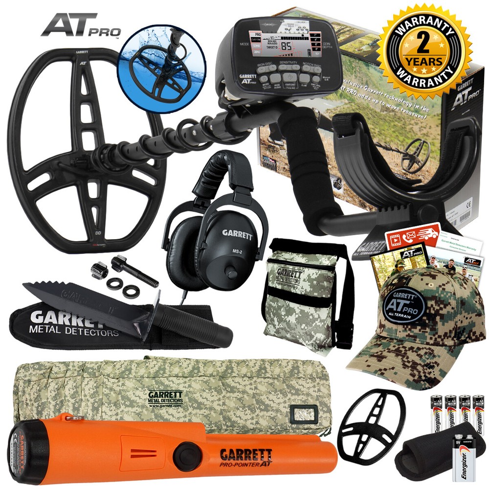 Garrett AT Pro Underwater Waterproof Detector Diggers Special, Pro Pointer AT