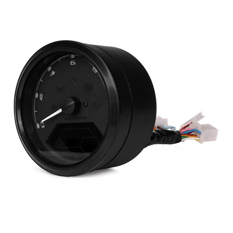 Motorcycle Odometer Speedometer Tachometer Gauges LCD Digital Gauges